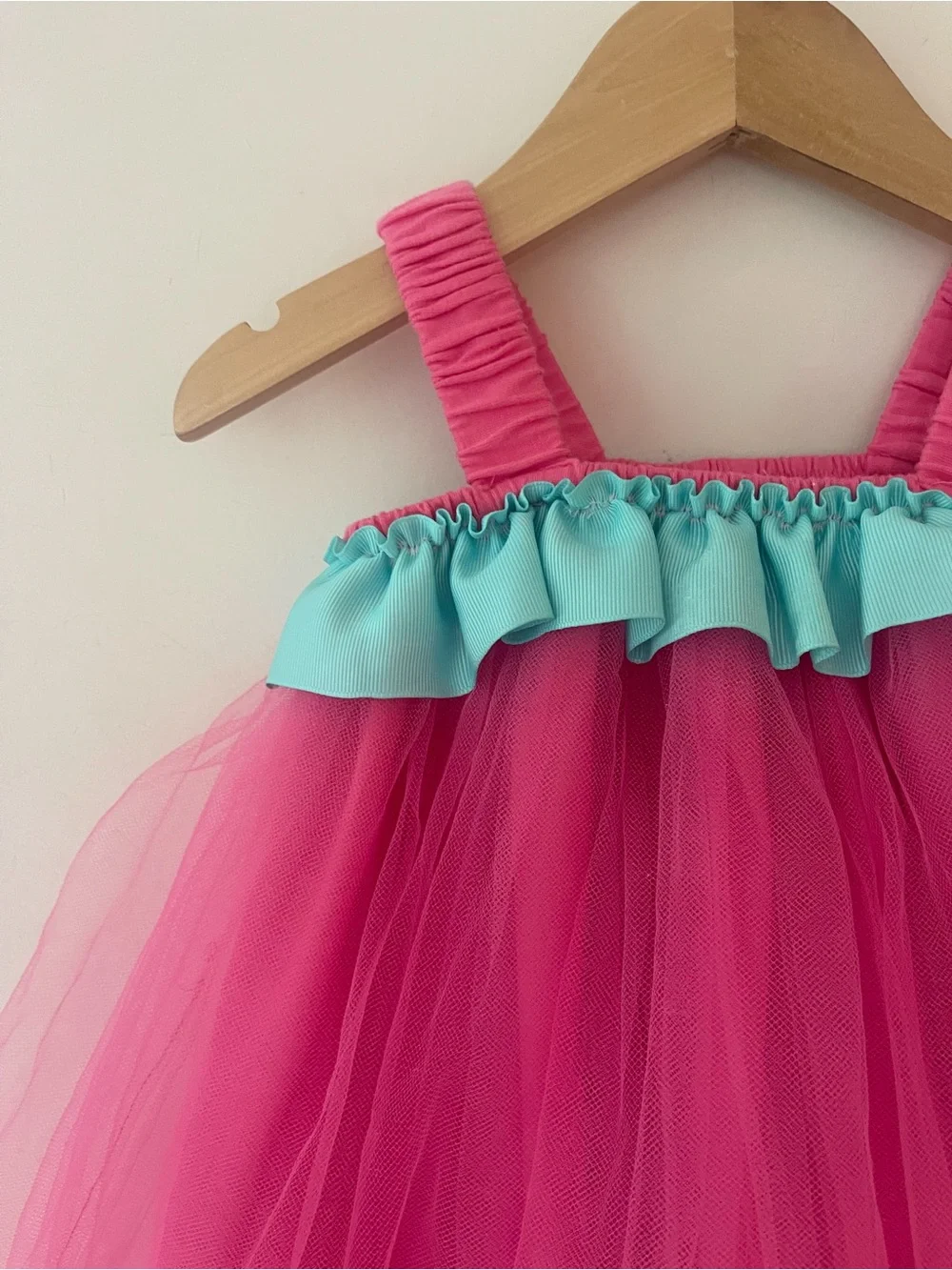 MUD PIE VGUC Hot Pink Tulle Confetti Birthday Girl Dress